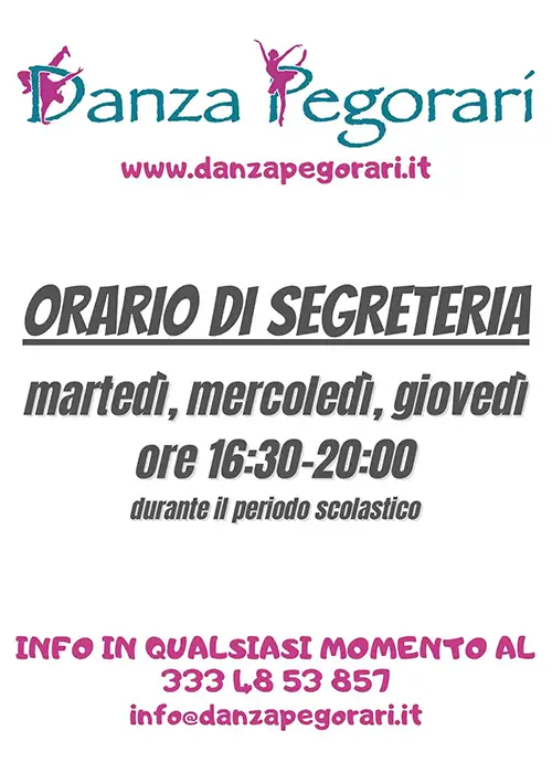 Danza-Pegorari_ORARIO-SEGRETERIA